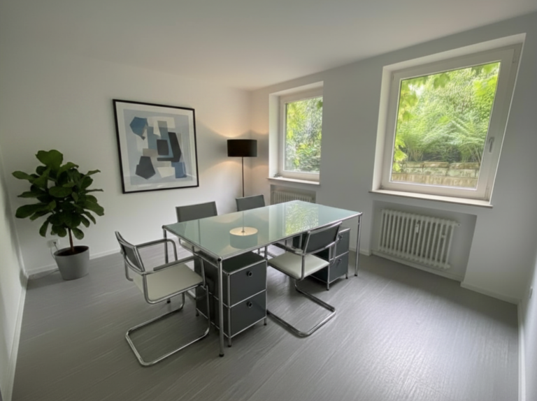 Doppelbüro mit Terrasse im Souterrain am Campus Sollbrüggen