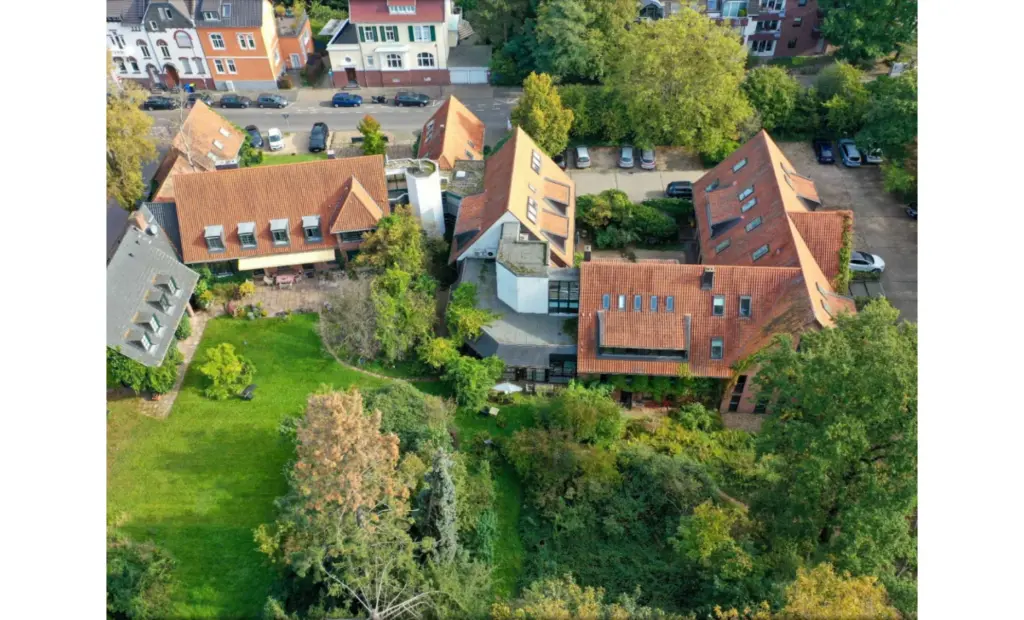 Campus Sollbrüggen in Krefeld-Bockum aus der Vogelperspektive